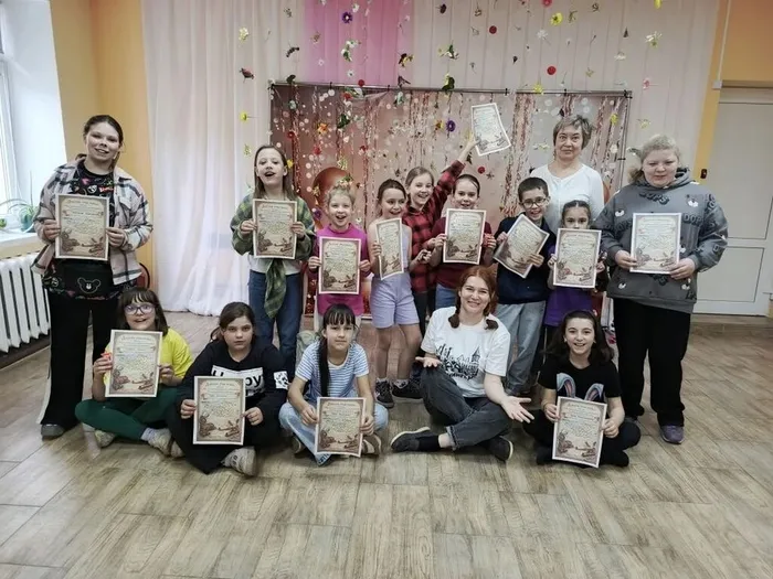 на фотографии участники квеста