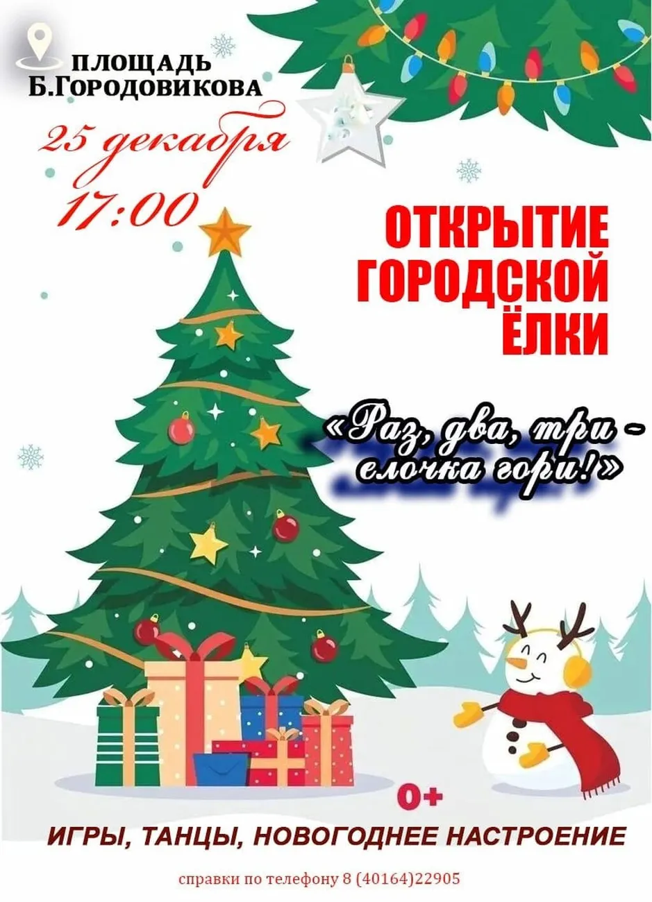 афиша открытие ёлки