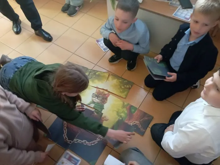 Ребята выполняют задание