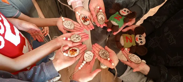 На фото фрагмент мастер - класса Талисман добра (3)