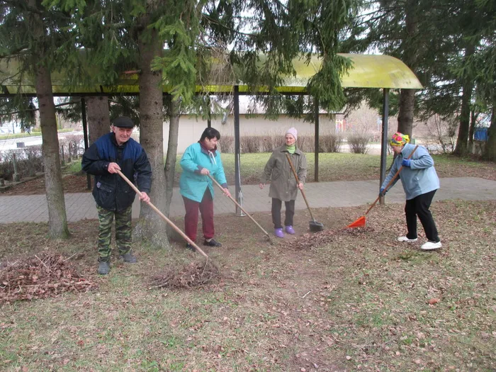 Уборка сквера