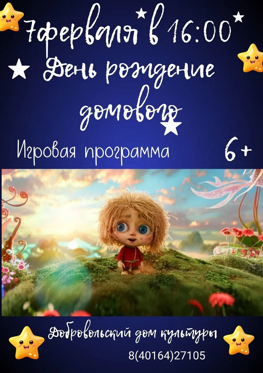 афиша день рождения домовенка