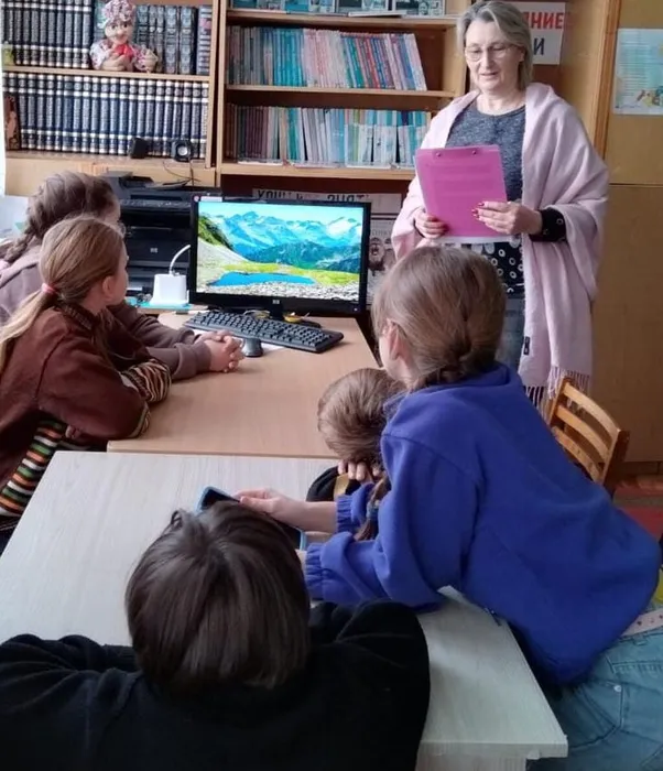 Библиотекарь рассказыает о природе нашей планеты