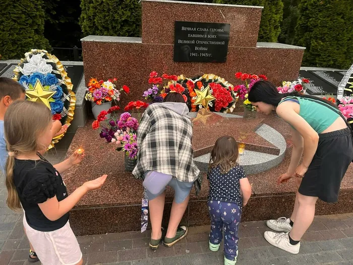 на фото участники акции
